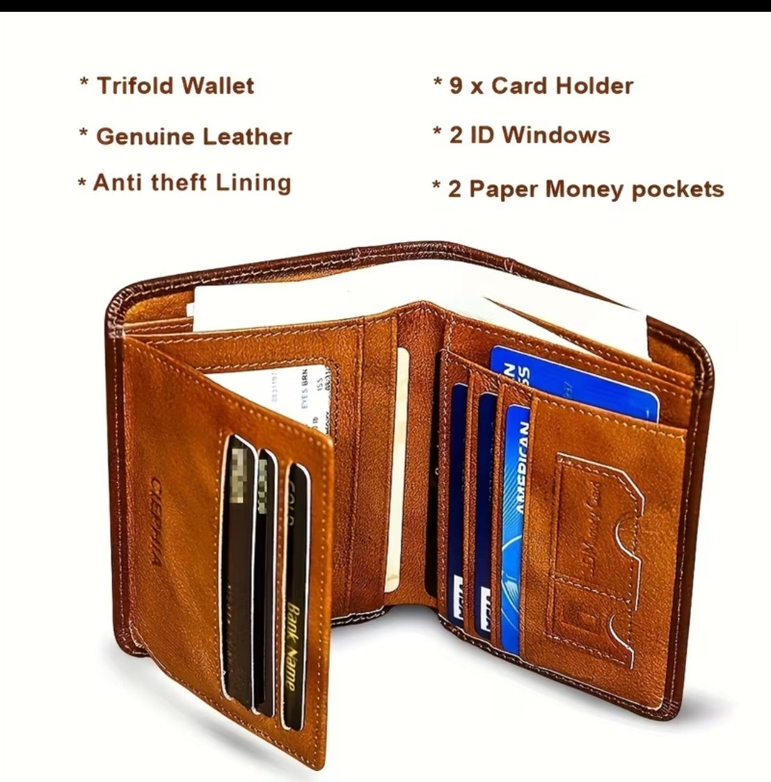 Leather wallet - 3 Variants