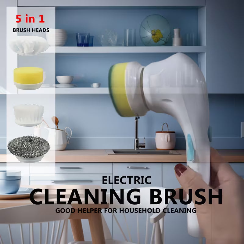 5-In-1 Handheld Electric Cleaning Brush